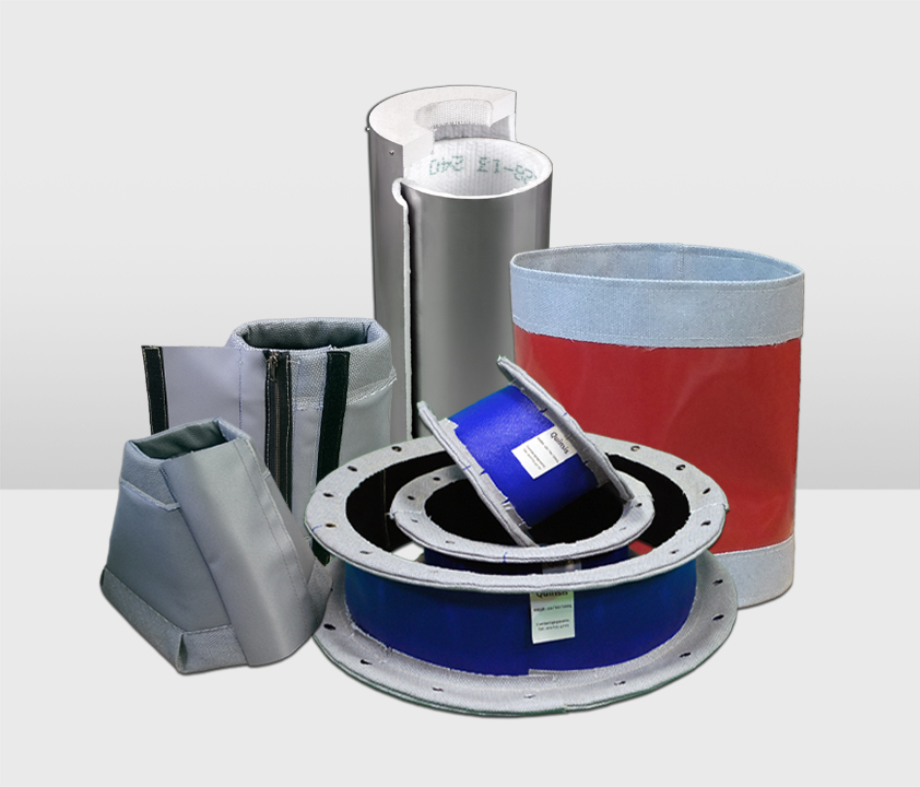 Fabric expansion joints and pipe seals